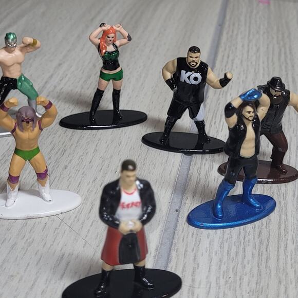WWE Jada 2017 Lot Of 11 Nano Metalfigs Mini Metal Figurines Die Cast - Picture 4 of 6